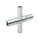 thumbnail image 1 of Llave de agua MUELLER B & K de acero con vástagos cuadrados, 1 of 1