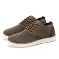 thumbnail image 6 of Men's Breathable On Casual Shoes Comfortable Flat Sole Sneakers For Daily Wear With Jeans Shorts Pants Spring Summer Fall 7.5 Brown, 6 of 8