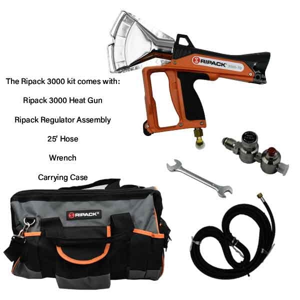Single Large Boat Shrink Wrap Kit - Heat Gun, Tools & Accessories - Includes Ripack 3000