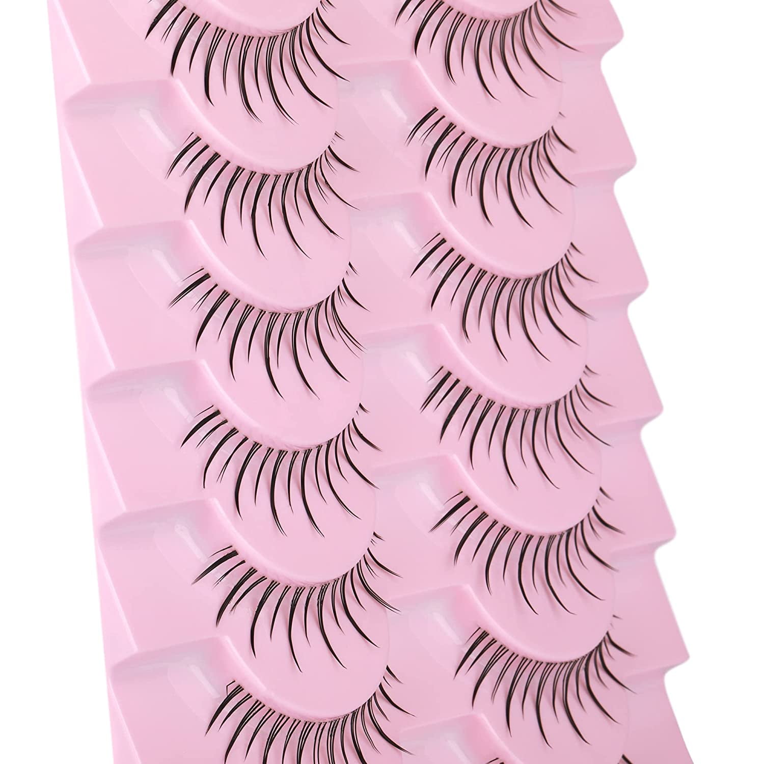 False Eyelashes Cluster Manga Lashes Strip DIY Cosplay Extension Eyelashes Natural Wispy Fluffy