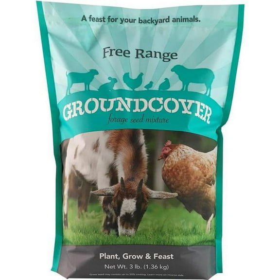 Barenbrug 25491 Forage Seed Free Range Goundcover Mixed Partial Shade/Sun 3 lb