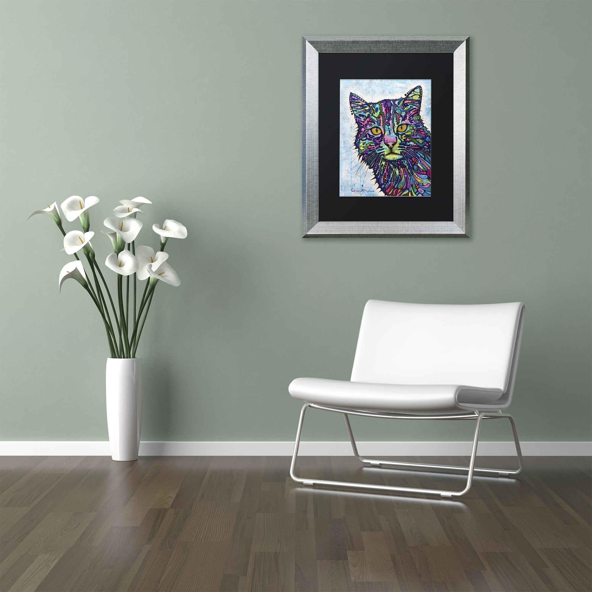 Trademark Fine Art "Diligence" Canvas Art by Dean Russo, Black Matte, Silver Frame