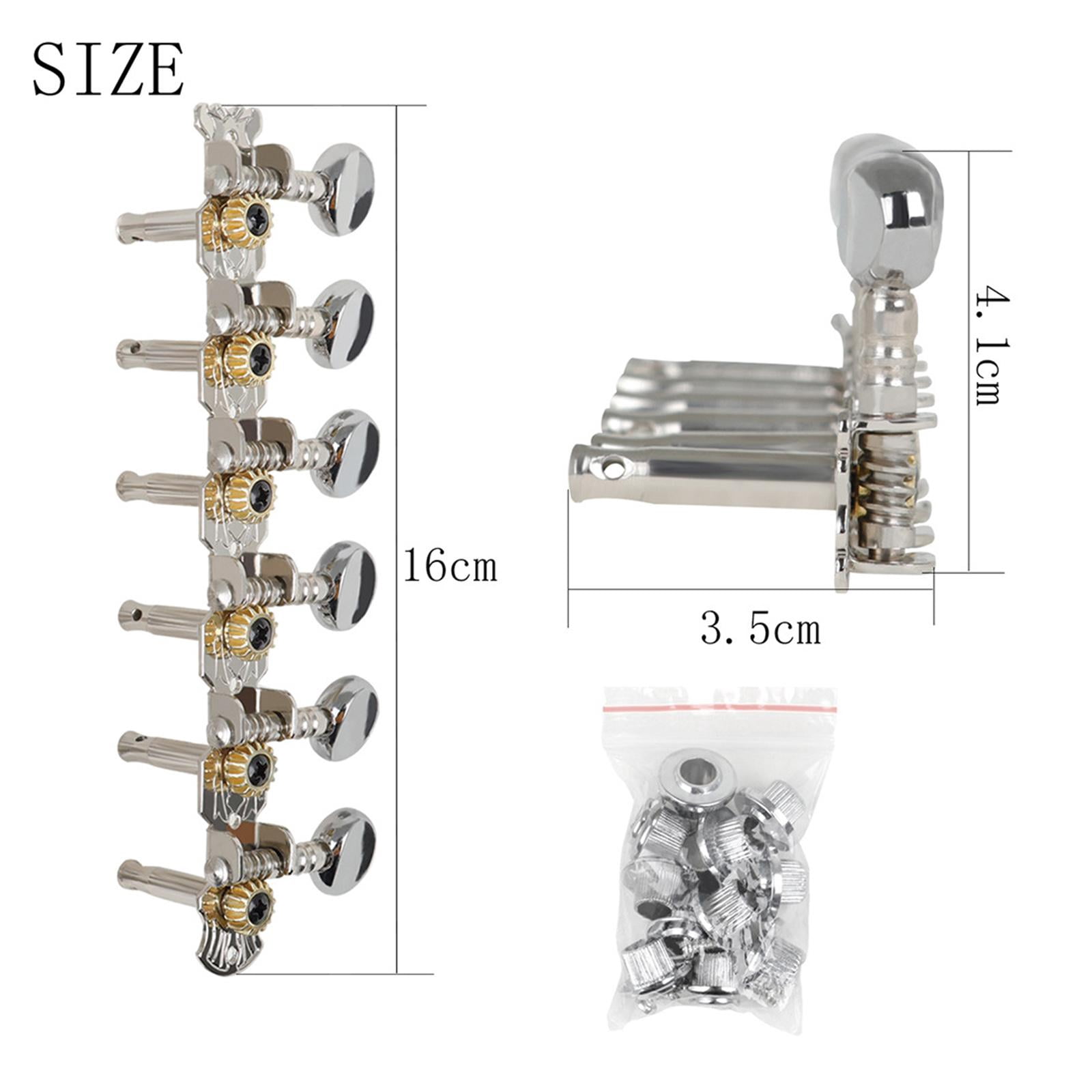 LeeQinersw Dovewill Retro Acoustic Guitar Tuning Pegs String Tuner Knob Round Machine Heads