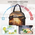 thumbnail image 5 of Goofa Castle Cool Fire Dragon Pattern Lunch Bag ,Insulated Lunch Box, Small Leakproof Cooler Food Lunch Containers Reusable High Capacity Lunch Tote Bags, 5 of 8