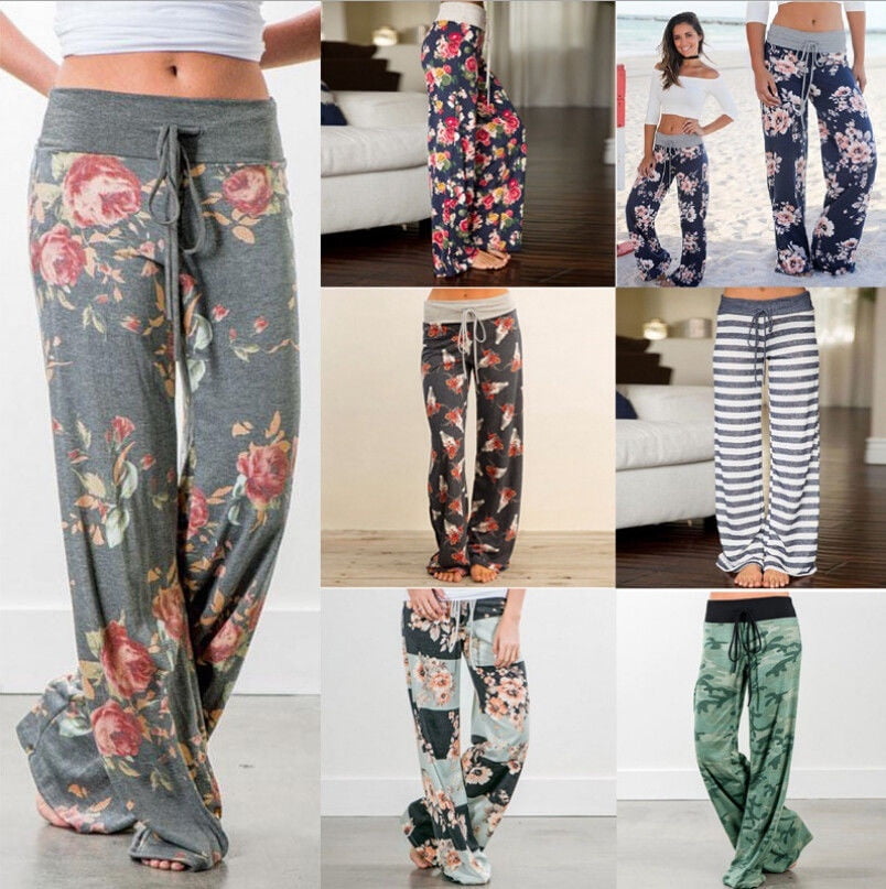 plus size floral pants