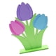 thumbnail image 3 of Adorno de escritorio de tulipán de madera, delicados tulipanes de madera, flores, manualidades, suministros de Pascua, 3 of 5
