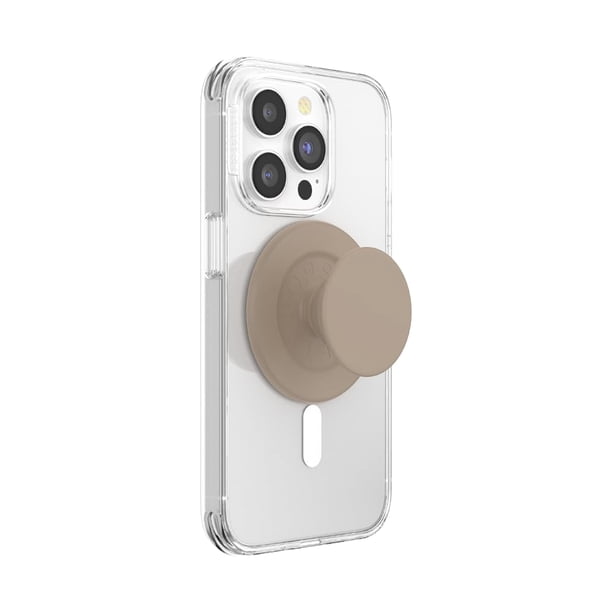 Soporte para teléfono PopSockets redondo, compatible con MagSafe Latte