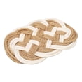 thumbnail image 3 of Posavasos para bebidas, aislamiento térmico, algodón, yute, tejido trenzado, cojín para taza, estera de mesa para protección de mesa, 3 of 14