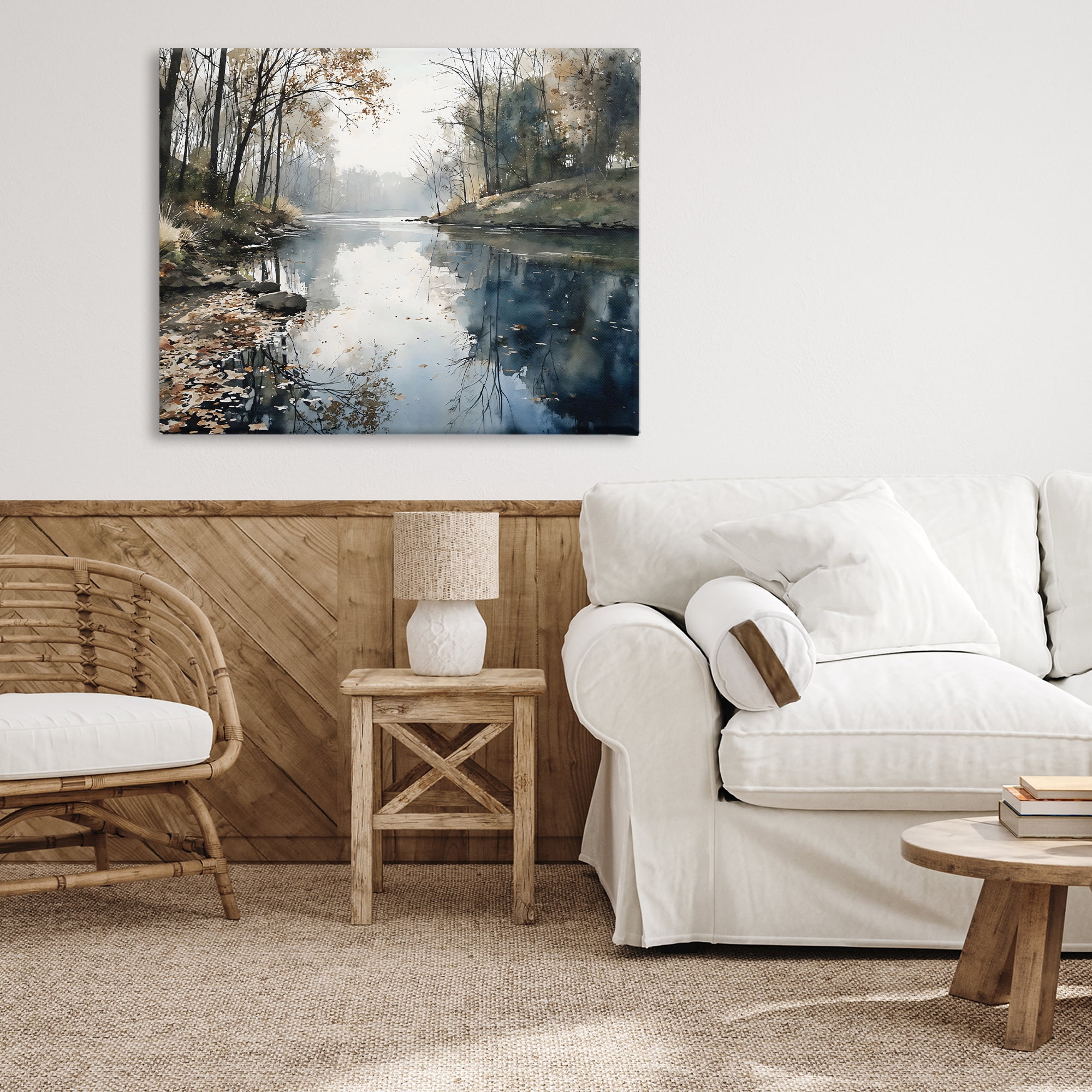 Stupell Industries Fall Lake Reflection Canvas Wall Art, design by Franklyn Gregory