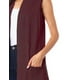 thumbnail image 3 of Chaleco ligero tejido con bolsas color Vino AMAD Casual para mujer Talla M, 3 of 5