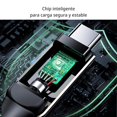 thumbnail image 1 of Cable USB-C a USB-C AceFast Trenzado con Pantalla 2m negro C6-03, 1 of 6