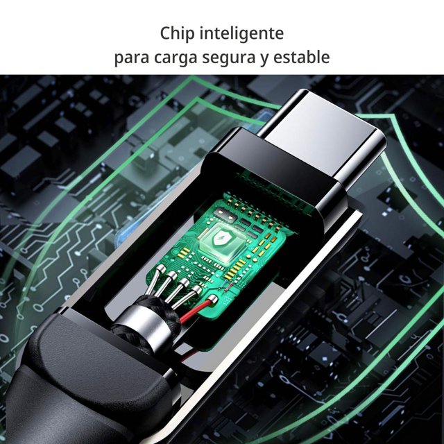 Cable USB-C a USB-C AceFast Trenzado con Pantalla 2m negro C6-03