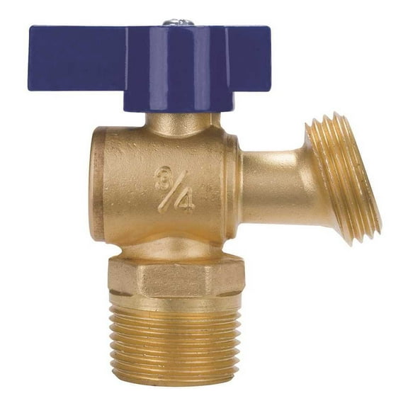 Nibco QT74X12 12 in. NP Cup MIP x 34 Hose Quarter-Turn Boiler Drain