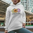 thumbnail image 2 of With God All Things Are Possible Matthew 19 26 with Sunflower Art Merch Gift, White Hooded Sweatshirt or Hoodie, Medium, 2 of 5