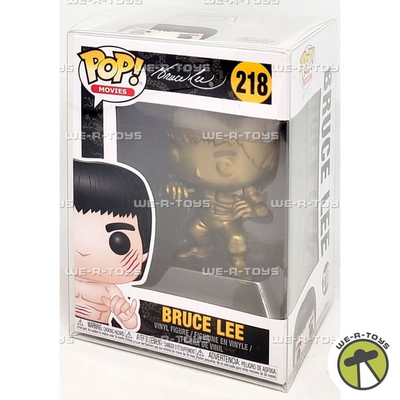 Funko Pop Movies: Gold Bruce Lee Collectible Figure, Multicolor