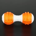 thumbnail image 4 of Juguete masticable duradero y resistente a mordeduras para mascotas, con forma de barra, sonido y limpieza de muelas, color naranja, 4 of 11