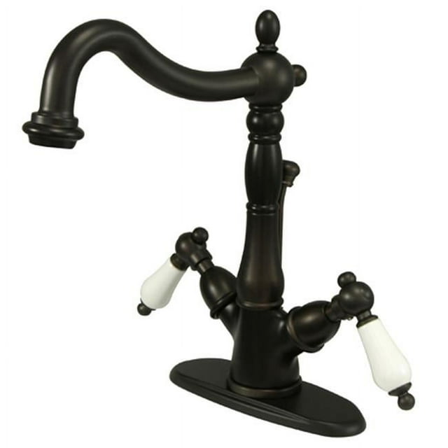 Kingston Brass KS1435PL Robinet de Lavabo Classique Mono - Bronze Huilé