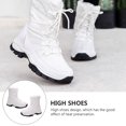 thumbnail image 4 of WORGEOUS 1 par de botas de nieve de felpa para mujer de invierno a la moda, botas de nieve altas medias cálidas, 4 of 8