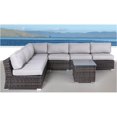 thumbnail image 2 of Living Source International Ensemble Sectionnel 8 Pcs avec Coussins en Espresso/gris, 2 of 4