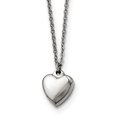 thumbnail image 1 of Stainless Steel Polished Heart with 1.50in. Extender Necklace 16.25in, 1 of 2