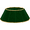 Green, variant on LOMYOLO Velvet Christmas Tree Collar 24 Inch Foldable Christmas Tree Skirt Stand Cover, Plush Xmas Tree Base Cover with Gold Trim, Christmas Tree Collar for Indoor Holiday Decorations - RED
