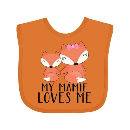 

Inktastic My Mamie Loves Me Boys or Girls Baby Bib