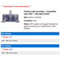thumbnail image 2 of Parking Light Assembly - Compatible with 1983 - 1986 GMC K2500 1984 1985, 2 of 2