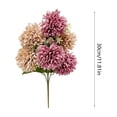 thumbnail image 3 of Artificial 6-headed Chrysanthemum Bouquet Small Bouquet Wedding Bridal Bouquet Artificial Flower Arrangement Setting., 3 of 6