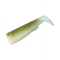 thumbnail image 5 of R & R Tackle 3" Dark Silver and Pearl White SlideBait Tail 4pk, 5 of 5