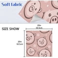 thumbnail image 7 of GZHJMY Cute Pig Cloth Napkins Set of 4, Reusable Washable Oversized Table Napkins for Family Wedding Dinner Party Home Decor, 20 Inch Decorative Washcloths, 7 of 7