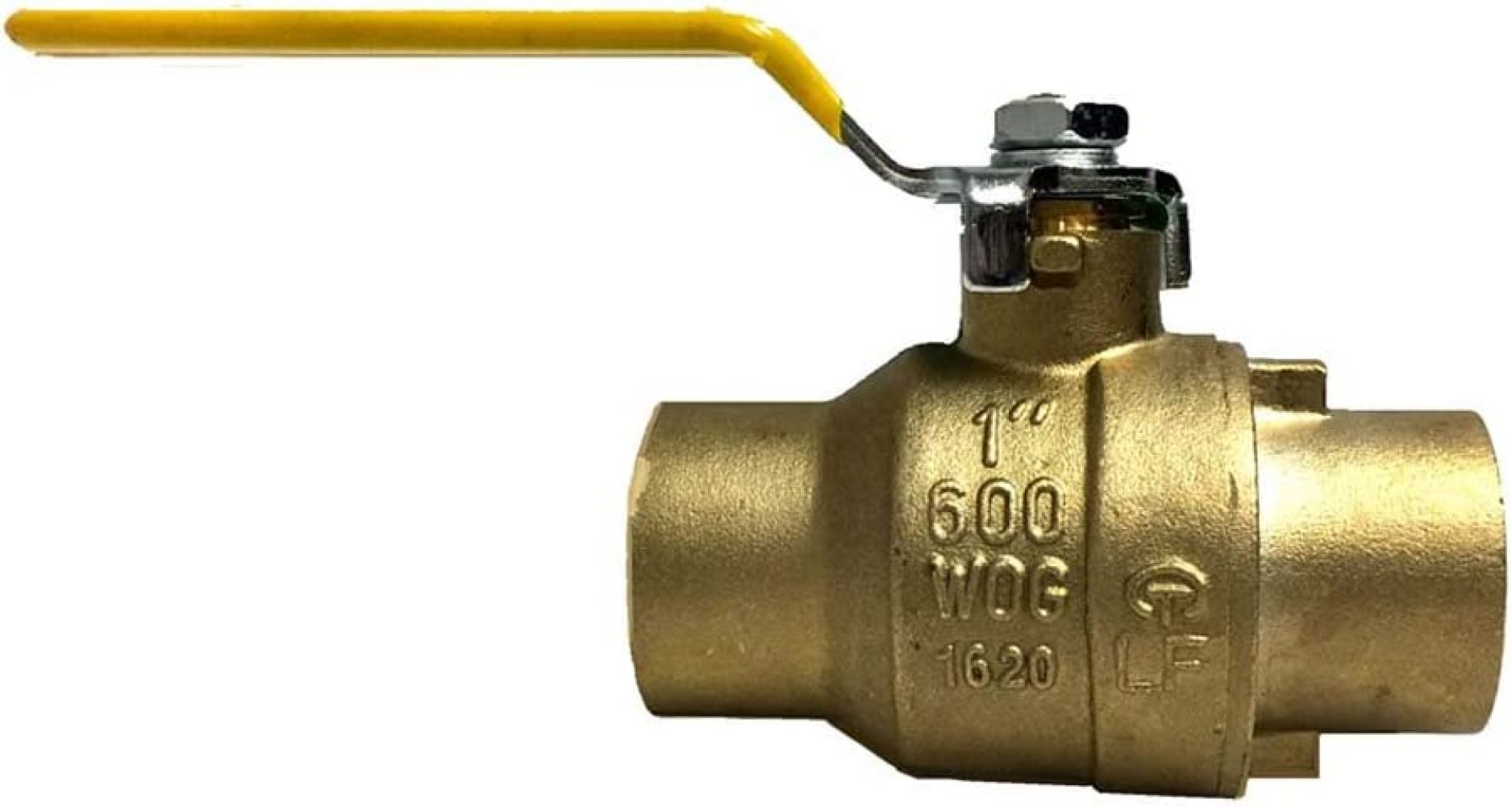 LAKeyen 12 inch Lead Free All Sweat Brass Ball Valve CxC (Pack of 5 pcs