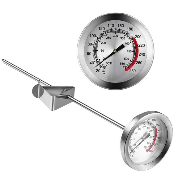 Raindrops Cooking Oil Thermometer Temperature Measurement Silver 1Pack for Home Cooks