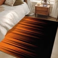 thumbnail image 4 of Burnt Orange Black Ombre Area Rugs 3'x5', Washable Small Throw Rugs for Living Room Bedroom, Modern Abstract Striped Gradient Indoor Outdoor Rug Non-Slip Low Pile Carpet Runner Reversible Floor Mats, 4 of 8