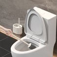 thumbnail image 3 of Fiudx Ofertas flash Artículos en oferta Escobilla de baño sin callejón sin salida, nueva escobilla de baño con mango largo, conjunto de higiene para baño montado en la pared, uno, 3 of 7