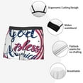 thumbnail image 6 of Kll God Bless America Patriotic Star Men'S Cotton Boxer Briefs Underwear-X-Large, 6 of 9