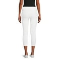 thumbnail image 2 of Time & Tru Women's High Rise Knit Capri Leggings, 2 of 5