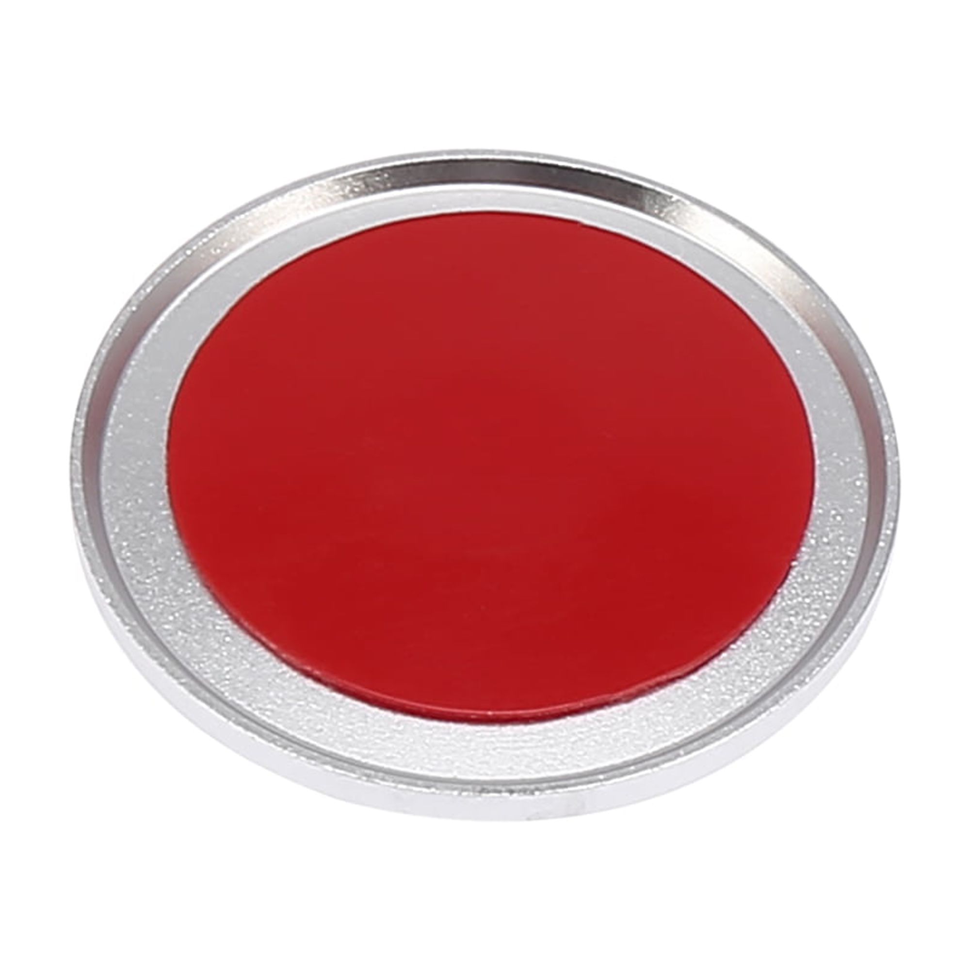 Car Engine Start Stop Push Button Cover for Audi A4L A6L Q5 A5 A7 Silver -Tone