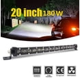 thumbnail image 3 of Furulu 20inch 180W Slim Single Row 6D Spot Beam Off-Road LED Work Light Bar Waterproof, 3 of 5