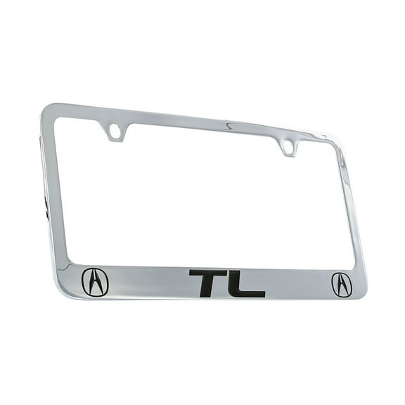 Acura TL 2013 - 2016 Logo Engraved Chrome Plated Two Hole Metal License Plate Frame Holder