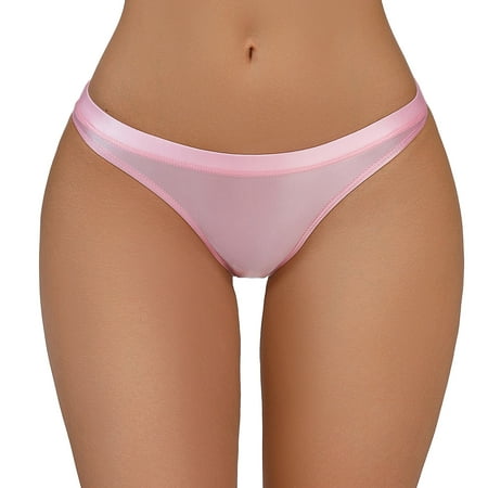 Women s Shiny Low Waist Briefs Transparent Sexy Underwear Lingerie for Women Christmas Skirt