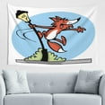 thumbnail image 4 of ZICANCN Funny Tapestry for Bedroom Aesthetic,Fox Lamp Post Playing Pattern Wall Tapestry for Living Room 60x40 Inches, 4 of 8