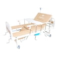 thumbnail image 1 of Gambimedic Cama Hospital Multifuncion 5 Posiciones Manual Baño Mesa Color Blanco Colchon Elevacion D, 1 of 10