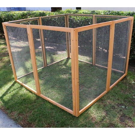 - Magshion Wooden Chicken Coop Rabbit Hutch Pet Cage Wood Small Animal Poultry Cage Run