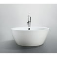 thumbnail image 4 of Bellaterra Home Pescara 59 inch Freestanding Bathtub in Glossy White, 4 of 4