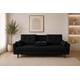 thumbnail image 1 of Sofá Cama Reclinable El Bazar Store Cancún Lino Negro Brazos Separados Respaldo Abatible, 1 of 7