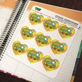 thumbnail image 3 of Scooby-Doo The Mystery Machine Heart Shaped Planner Calendar Scrapbook Craft Stickers, 3 of 4