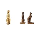 thumbnail image 1 of Conjunto De Esculturas De Felino Dorado, Elegantes Figuras De Animales, Centro De Mesa Decorativo Y Adornos De Sujetalibros Para La Oficina, El Hogar Y La Decoración De Inauguración De La Casa., 1 of 8