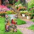 thumbnail image 7 of VOCHIC Spring Cardinal Garden Flag Spring Summer Magnolia Flower Garden Flags 12x18 Inch Double Sided Burlap Red Bird House Welcome Flag for Holiday Farmhouse Yard Outdoor Decor(ONLY FLAG), 7 of 7