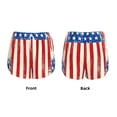 thumbnail image 3 of Gukieu America Flags2 Print Women's Sports Shorts with Drawstring Elastic Waistband for Running, Yoga, Fitness-Medium, 3 of 7