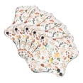 thumbnail image 2 of 5 Pcs Serviette Hygiénique Lavable Respirante Motif Fleur Super Absorbante Réutilisable Coton Protège-Slip S, 2 of 6